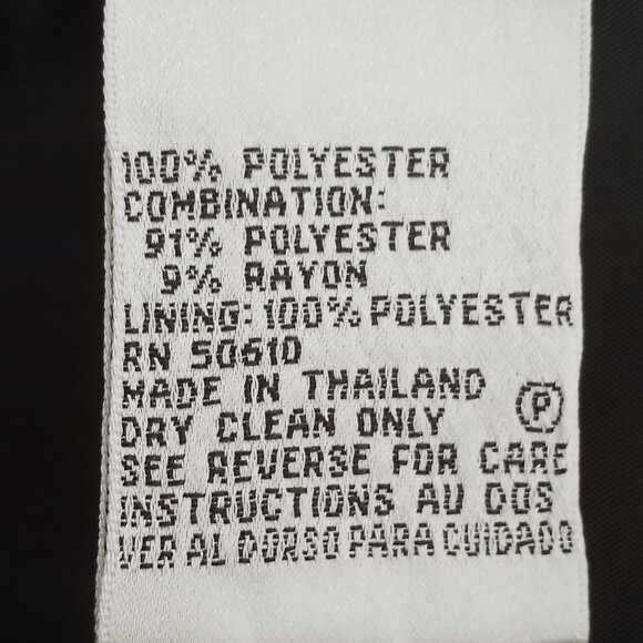 Le Suit Black Button Front Midi Blazer Jacket - Picture 8 of 8